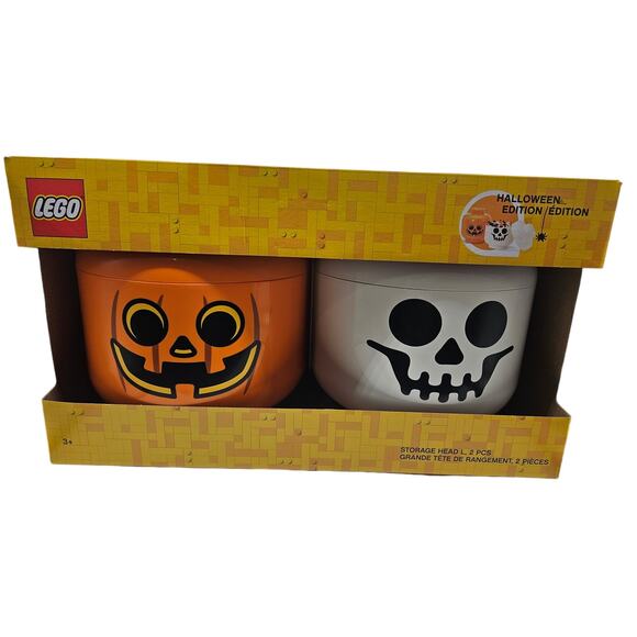 Halloween Limited Edition LARGE Storage Heads White...